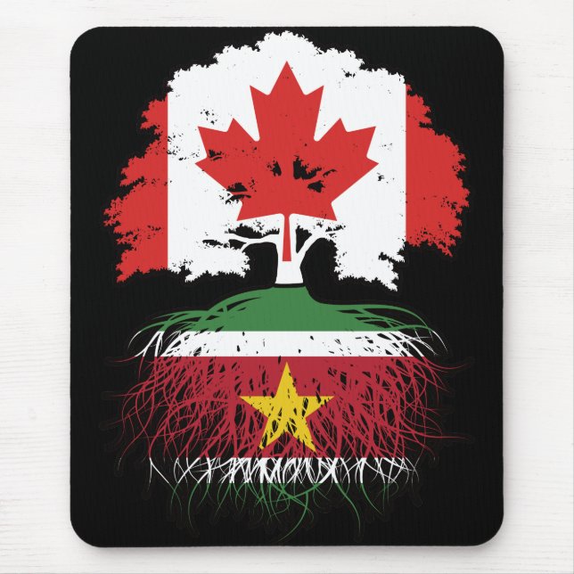 Suriname Surinamese Canadian Canada Tree Roots Mouse Pad (Front)