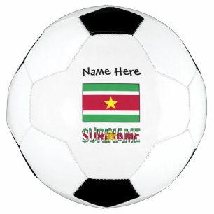Suriname Surinamese Flag Personalized Soccer Ball