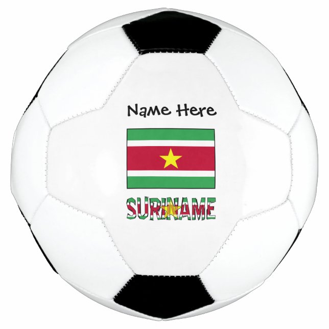 Suriname Surinamese Flag Personalized  Soccer Ball (Front)