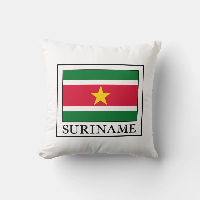 Suriname Throw Pillow (Front)