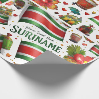Suriname Tropical Flag Gift Wrapping Paper | Colou