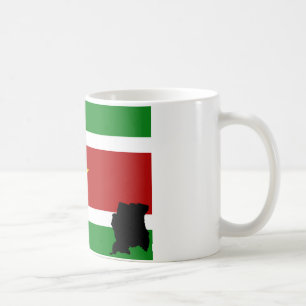 Surinamese flag + country coffee mug