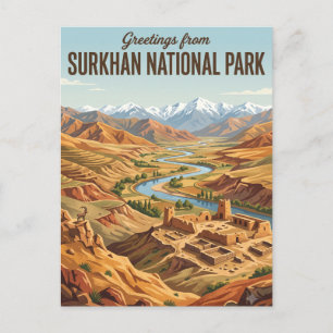 Surkhan National Park Uzbekistan Postcard
