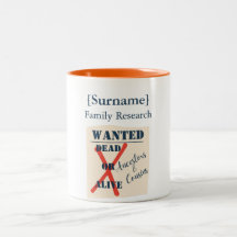[Surname] Family Research (Wanted Poster)