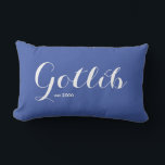 Surname Personalized Pillow<br><div class="desc">Our surname lumbar pillow is a perfect gift for your favourite family or couple. Personalize with the surname of your choice and share. Thanks for stopping by. Donna</div>