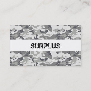 Surplus Urban Camo Business Card