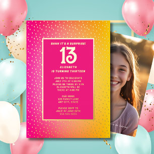 Surprise 13th Birthday Party Bright Colours Blingy