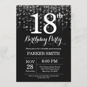 Surprise 18e anniversaire Invitation Parties scint