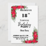 Surprise 18th Birthday Party Invitation<br><div class="desc">Looking for a fun and exciting way to surprise your loved one on their birthday? Look no further than our digital surprise birthday invitation! This unique invite can be customized with any text or photo you wish and is available in both printable and instant download formats. Whether you're planning a...</div>