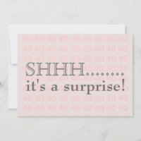 Surprise 40th Birthday Party Invitation