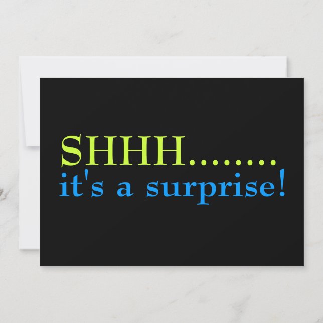 Surprise 50e anniversaire Invitation do-it-yoursel (Dos)