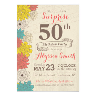 50 birthday invitations