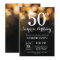 Surprise 50th Birthday Invitation Gold Glitter