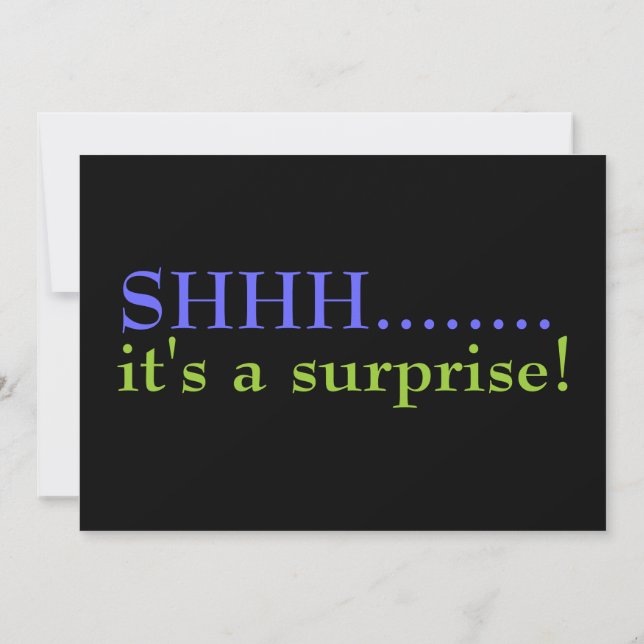 Surprise 50th Birthday Party Invitation (Back)