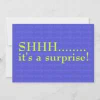 Surprise 60e anniversaire Invitation Shhh