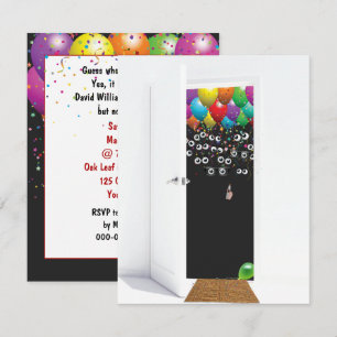Surprise 60th Birthday Party Door Invitation