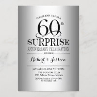 Surprise 60th Wedding Anniversary - Silver