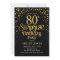 Surprise 80th Birthday Party - Black & Gold