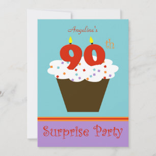 Surprise 90th Birthday Party Invitation