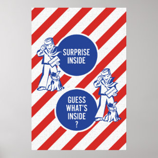 Surprise à l'intérieur – Impression d'art mural de
