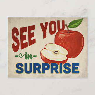 Surprise Arizona Apple - Vintage Travel Postcard