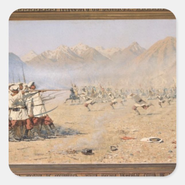 Surprise Attack, 1871 Square Sticker (Front)