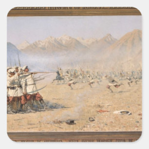 Surprise Attack, 1871 Square Sticker