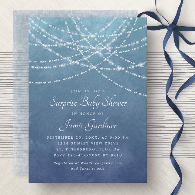Surprise Baby Shower Boy Invitation (Creator Uploaded)