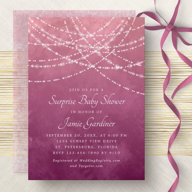 Surprise Baby Shower Girl Invitation (Creator Uploaded)