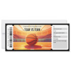 Surprise Basketball Game Ticket Gift Certificate
