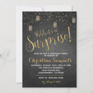 Surprise Birthday Invitation
