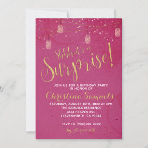 Surprise Birthday Invitation