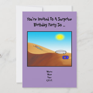 Surprise Birthday Invitation. Invitation