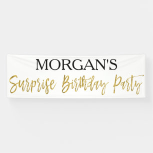 Surprise Birthday Party Banner