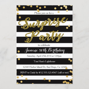 Surprise Birthday Party Invitation