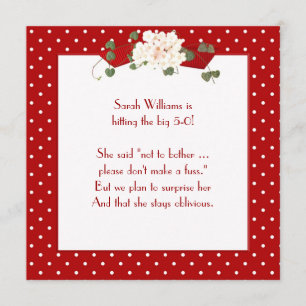 Surprise Birthday Party invitation