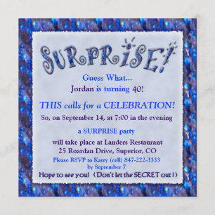 Surprise Birthday Party Invitation