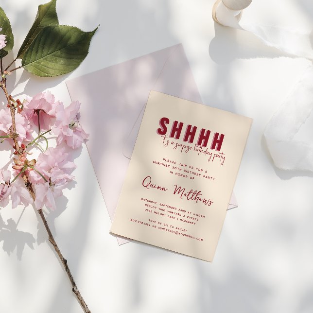 Surprise Birthday Party Invitation (Creator Uploaded)