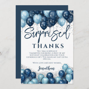 Surprise Birthday Party Thank You