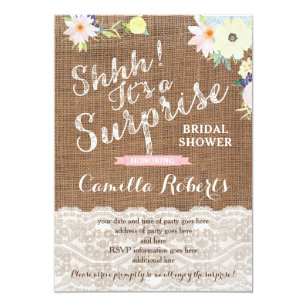 Surprise Shower Invitations 7