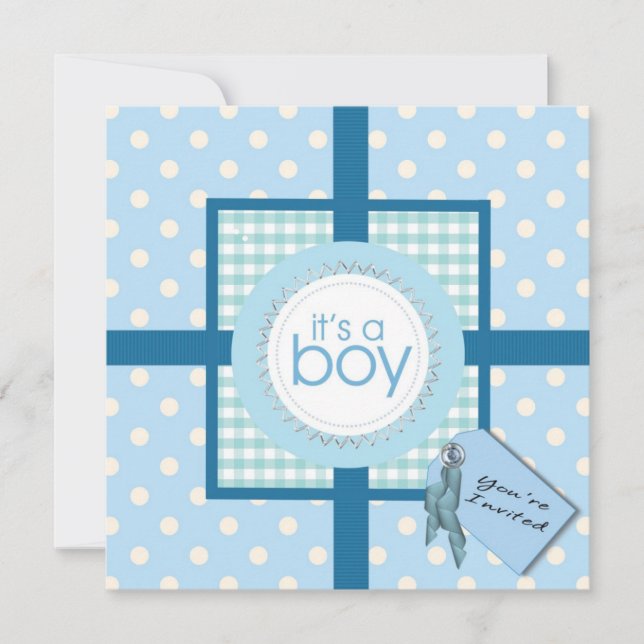  Surprise ! C'est une invitation à un Baby shower (Devant)