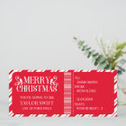 Surprise Christmas Concert Gift Ticket Xmas Party
