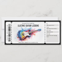 Surprise Electric Guitar Lessons Gift Voucher