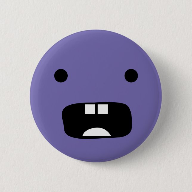 Surprise Face 2 Inch Round Button (Front)