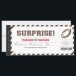 Surprise Football Game Stadium Gift Ticket<br><div class="desc">EDITABLE. A gift idea to surprise your loved one to a Football game! This ticket template can be used for any occasion. Personalize yours today! For a custom design,  please send me a message</div>