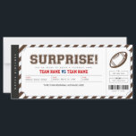 Surprise Football Game Stadium Gift Ticket<br><div class="desc">EDITABLE. A gift idea to surprise your loved one to a Football game! This ticket template can be used for any occasion. Personalize yours today! For a custom design,  please send me a message</div>