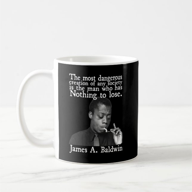 Surprise Gift James Baldwin Halloween Holiday Coffee Mug (Left)