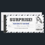 Surprise Hockey Game Gift Ticket Template<br><div class="desc">EDITABLE. A gift idea to surprise your loved one to watch a hockey game! This ticket template can be used for any occasion. Personalize yours today! For a custom design,  please send me a message</div>