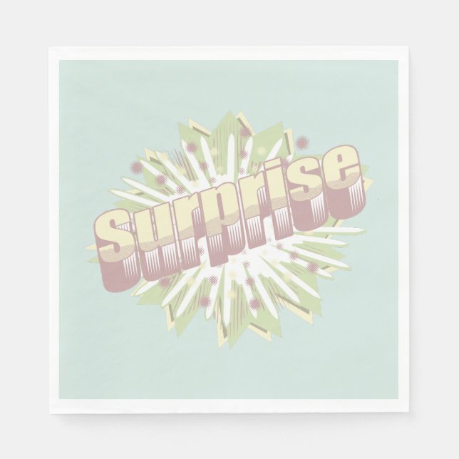 Surprise onomatopoeia explosion napkin (Front)