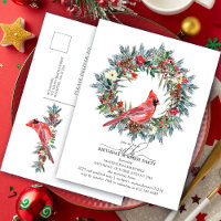 SURPRISE PARTY 40th Birthday Red Cardinal Wreath